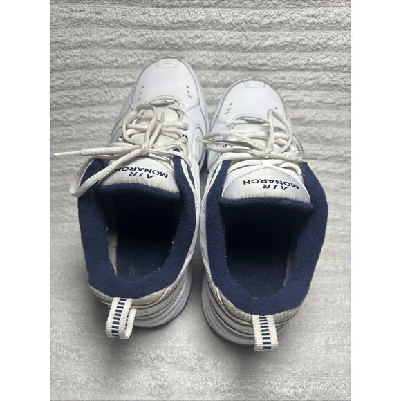 Nike Air Monarch Men\'s Shoes Size 11 White Navy Blue Running main image 7